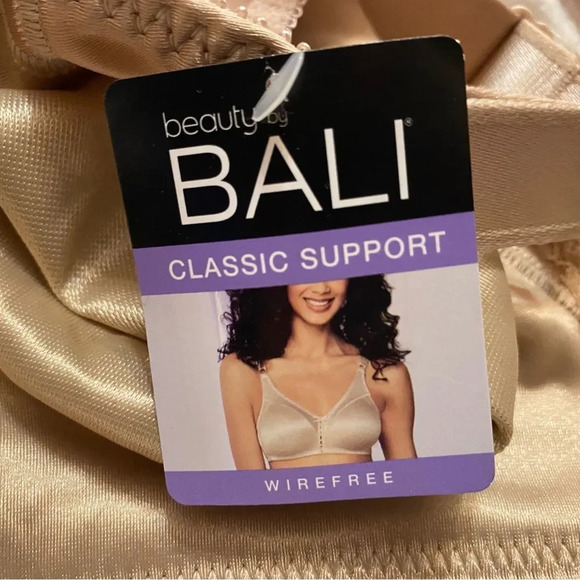Beauty by Bali Classic Support Wirefree Nude Bra Size 42D NWT - Picture 2 of 8